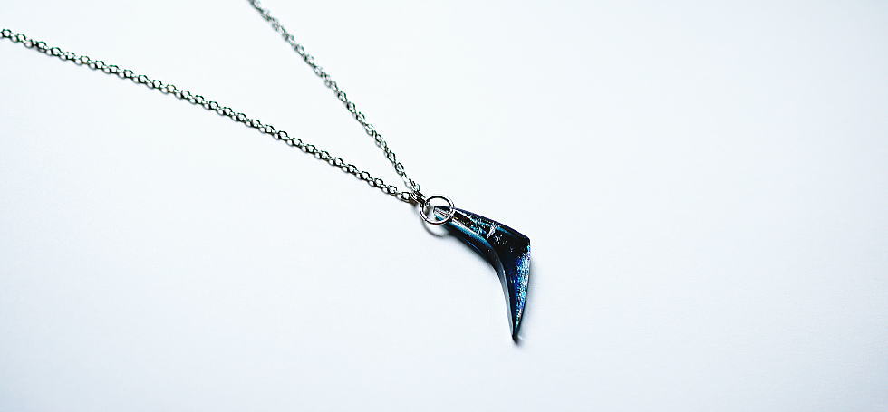 Aquamarine Boomerang ラフォルム ガラスジュエリー ガラスアクセサリー