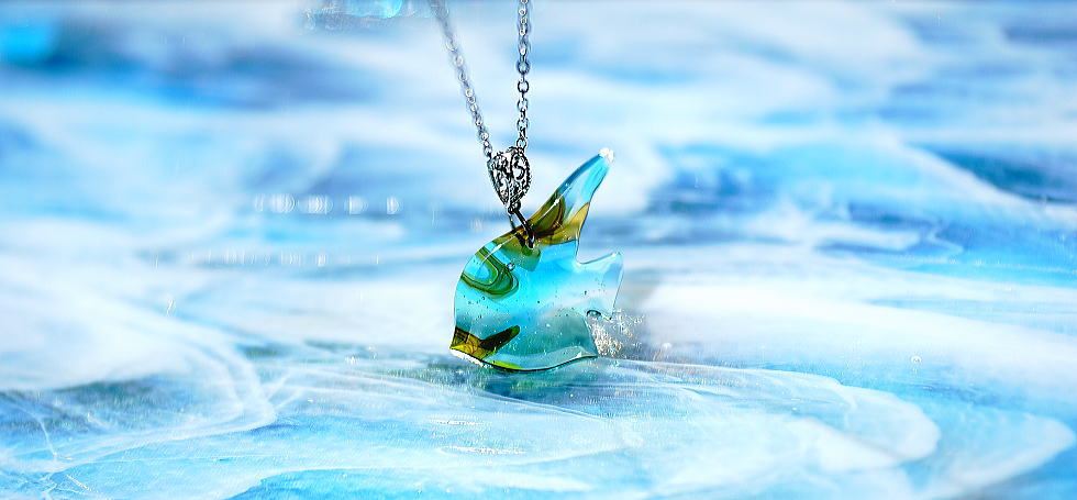 Marine angel ～ Longfin ～ ラフォルム ガラスジュエリー ガラスアクセサリー