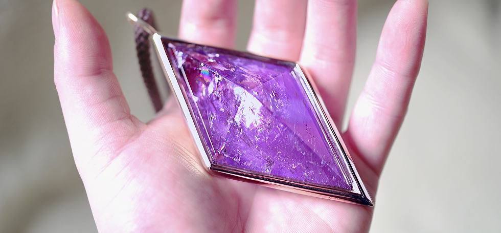 Dream Natural Amethyst ラフォルム ガラスジュエリー ガラスアクセサリー