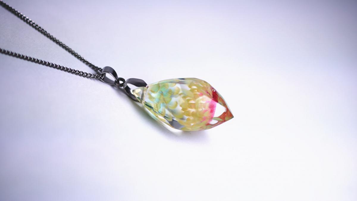 しまー工房×ラフォルム コラボレーションペンダント / 出会い(1) ラフォルム ガラスジュエリー ガラスアクセサリー