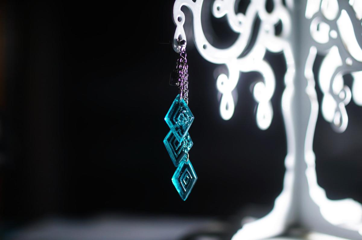 Caribbean sea diamond ラフォルム ガラスジュエリー ガラスアクセサリー