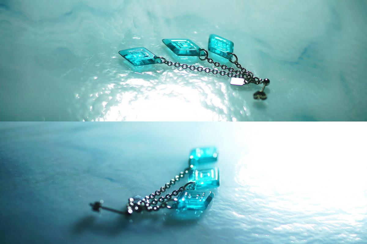 Caribbean sea diamond ラフォルム ガラスジュエリー ガラスアクセサリー