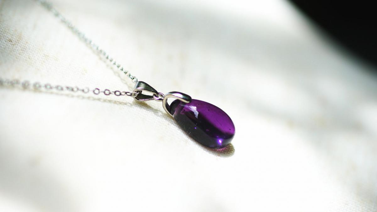 Precious violet ラフォルム ガラスジュエリー ガラスアクセサリー