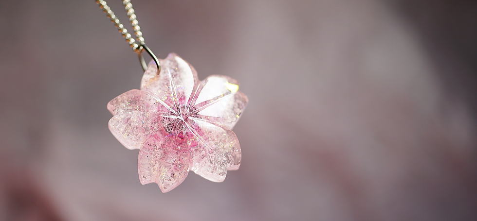 Eternity cherry blossom ラフォルム ガラスジュエリー ガラスアクセサリー