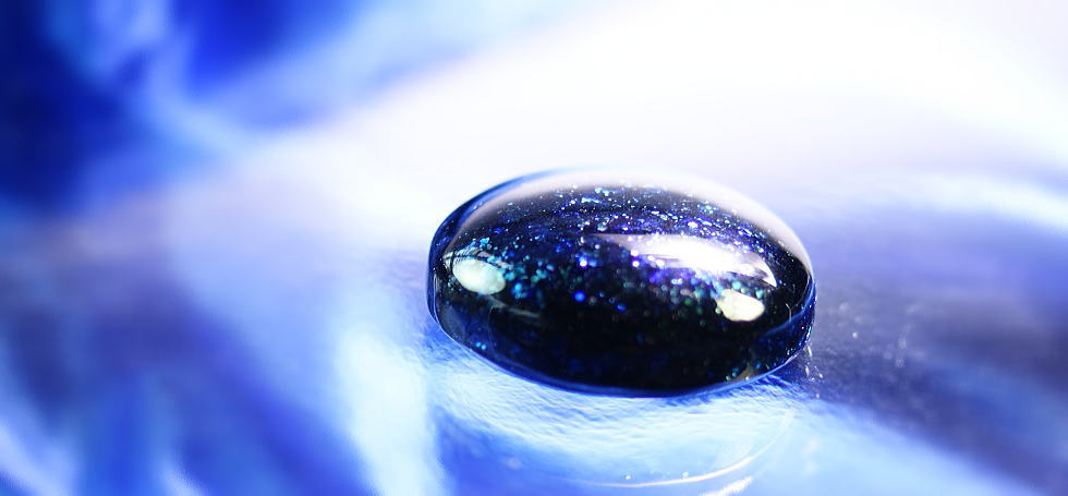 Blue sparkling jewel ラフォルム ガラスジュエリー ガラスアクセサリー