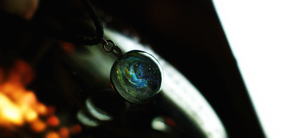 Spiral galaxy ラフォルム ガラスジュエリー ガラスアクセサリー