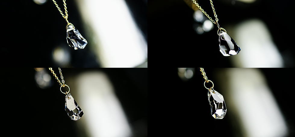 Crystal moon rock ラフォルム ガラスジュエリー ガラスアクセサリー