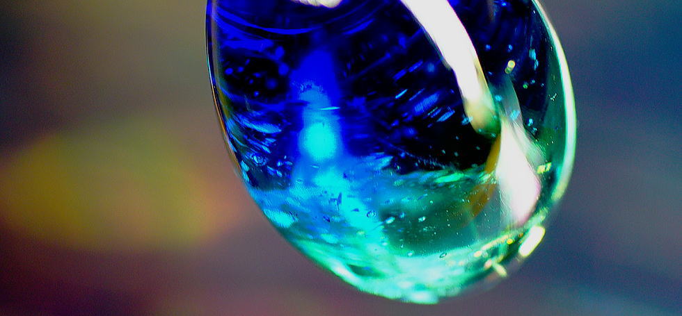 氷の薔薇 ～ 青の世界 ～ ラフォルム ガラスジュエリー ガラスアクセサリー