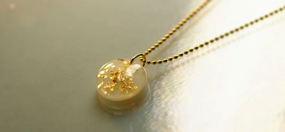 Gold flake moon