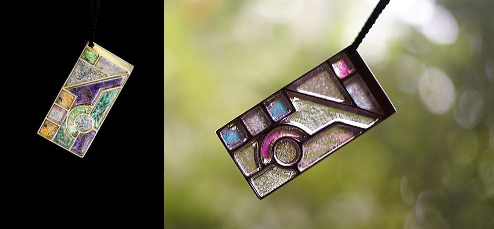 STAINEDGLASS PLATE ラフォルム ガラスジュエリー ガラスアクセサリー