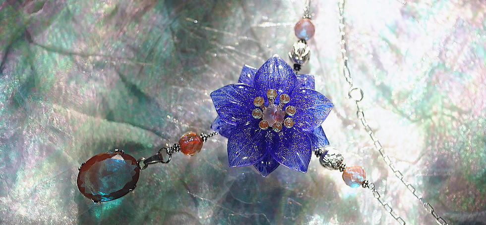 Antique mystic flower ラフォルム ガラスジュエリー ガラスアクセサリー