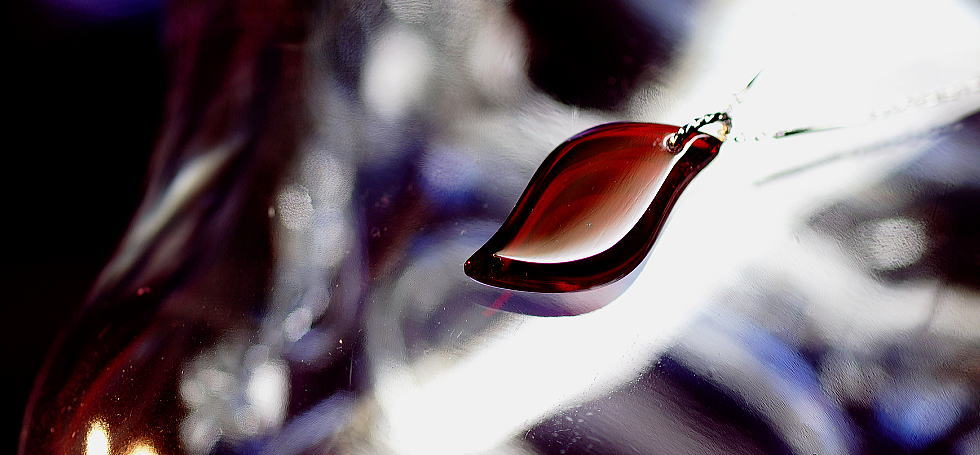 Garnet flame ラフォルム ガラスジュエリー ガラスアクセサリー