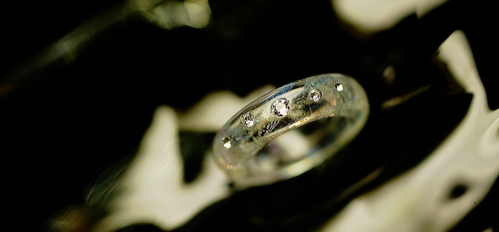 Dichroic princess crown ラフォルム ガラスジュエリー ガラスアクセサリー