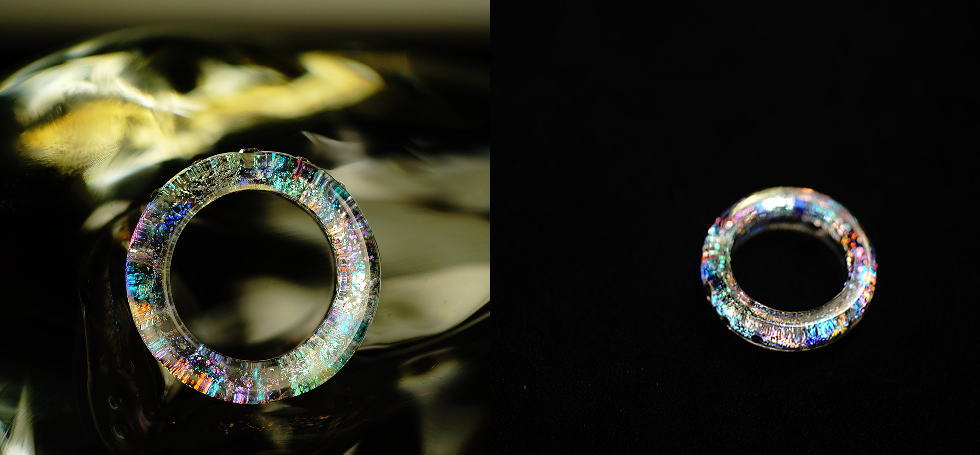 Dichroic princess crown ラフォルム ガラスジュエリー ガラスアクセサリー