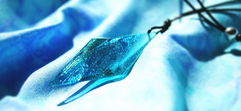 Dreamblue ～ きらめく海の羽衣 ～ ラフォルム ガラスジュエリー ガラスアクセサリー