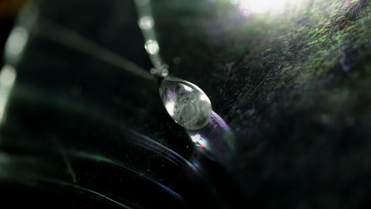 Spiral rainⅡ ラフォルム ガラスジュエリー ガラスアクセサリー