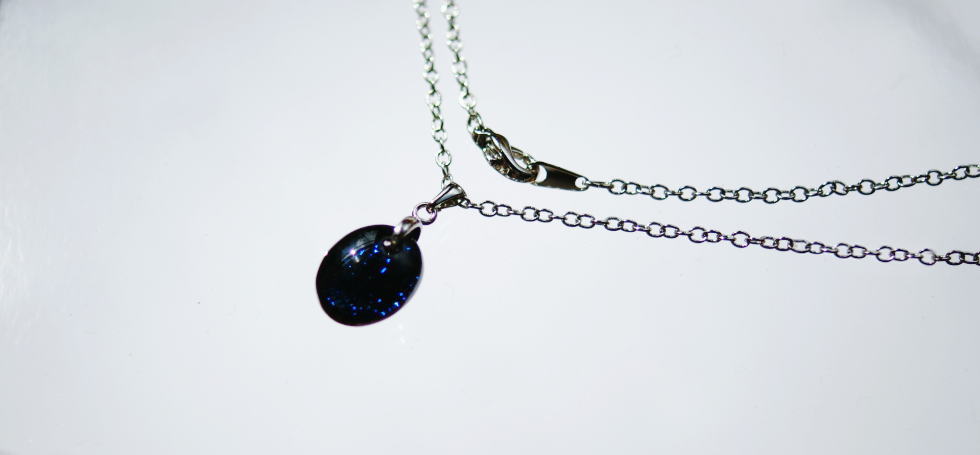 Noble black opal ラフォルム ガラスジュエリー ガラスアクセサリー