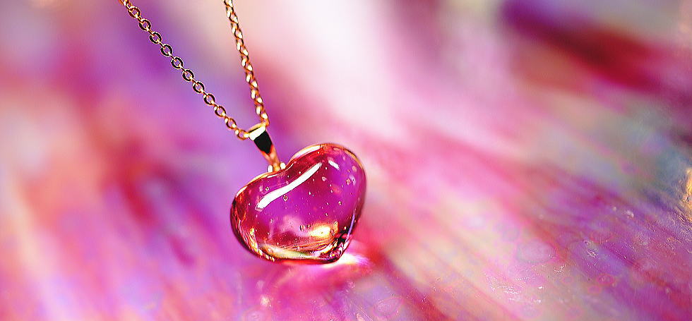 cuty peach love ラフォルム ガラスジュエリー ガラスアクセサリー