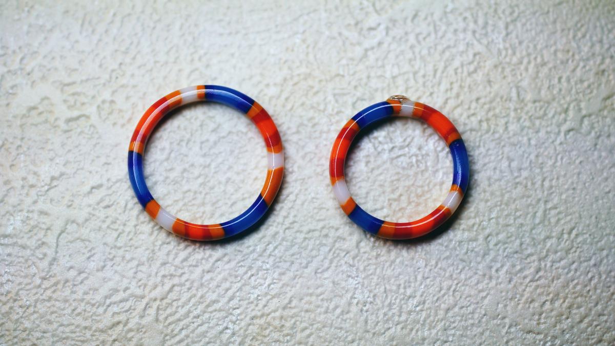Tricolor ラフォルム ガラスジュエリー ガラスアクセサリー