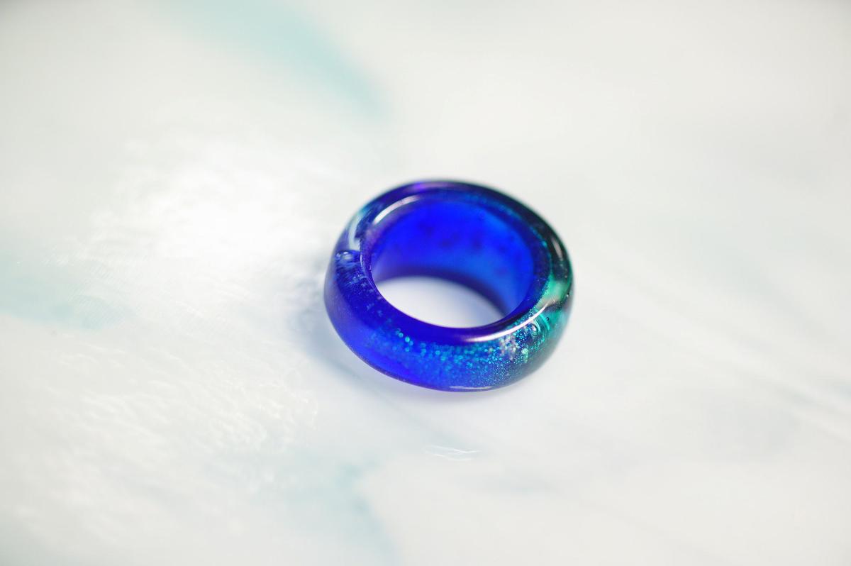 Celestial Echo ～ 青き宇宙 ～ ラフォルム ガラスジュエリー ガラスアクセサリー