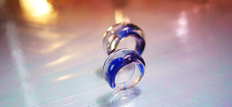 Everlasting Ring ～ 誓い  ～ ラフォルム ガラスジュエリー ガラスアクセサリー