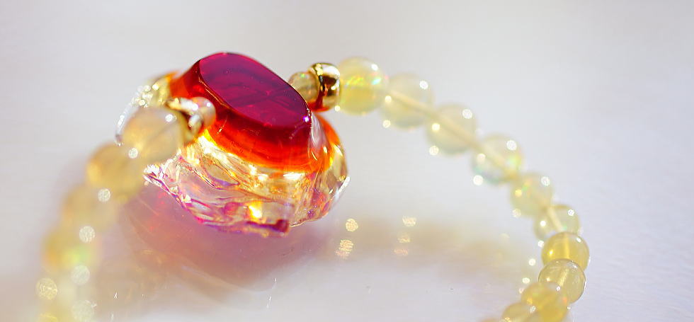 Precious Rose ラフォルム ガラスジュエリー ガラスアクセサリー