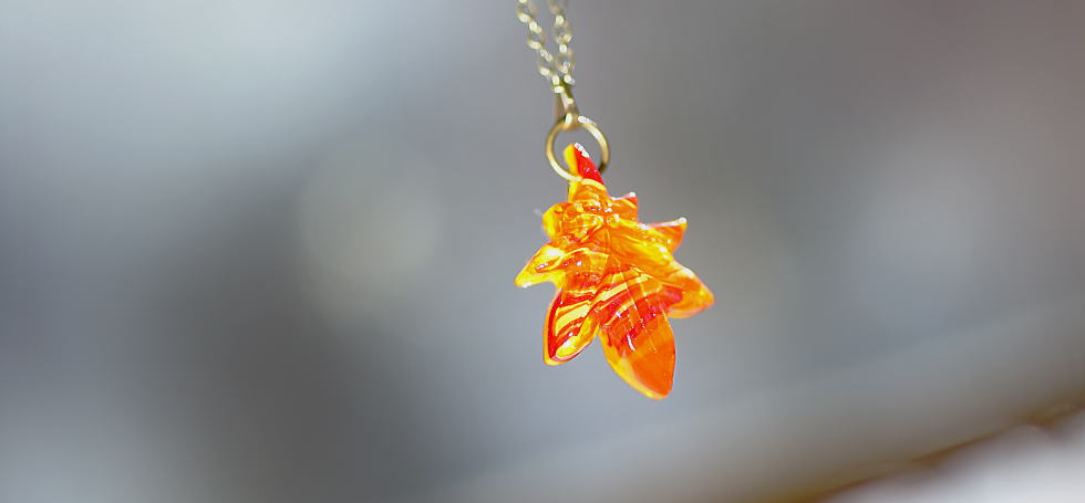 MOMIJI ラフォルム ガラスジュエリー ガラスアクセサリー