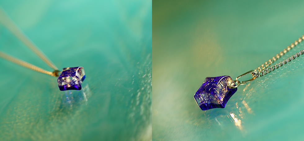 Diamond blue star ラフォルム ガラスジュエリー ガラスアクセサリー