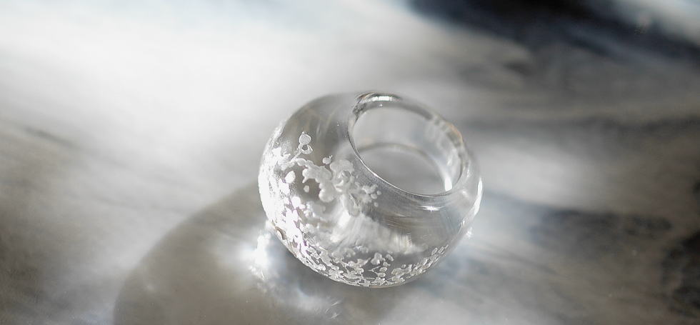 Purity of heart ～ カスミソウ ～ ラフォルム ガラスジュエリー ガラスアクセサリー