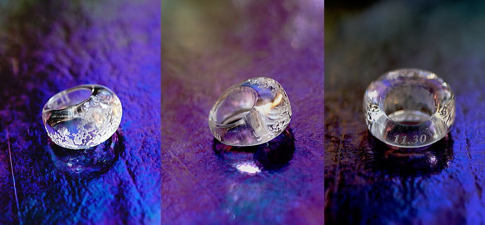 Purity of heart ～ カスミソウ ～ ラフォルム ガラスジュエリー ガラスアクセサリー