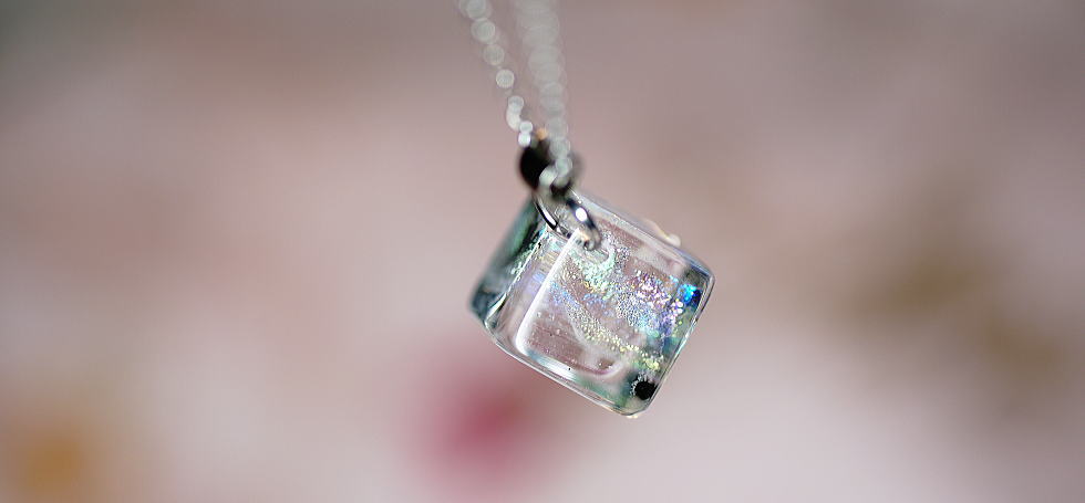 ICE CANDY CUBE ～ Coolmint ～ ラフォルム ガラスジュエリー ガラスアクセサリー
