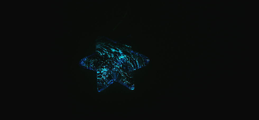 Blue Hexagram ラフォルム ガラスジュエリー ガラスアクセサリー