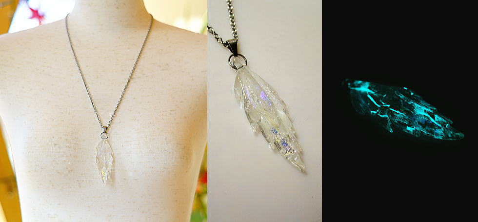 Pure dream wing ラフォルム ガラスジュエリー ガラスアクセサリー