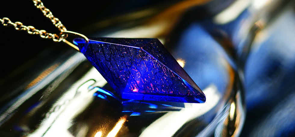 Ocean bright diamond ラフォルム ガラスジュエリー ガラスアクセサリー