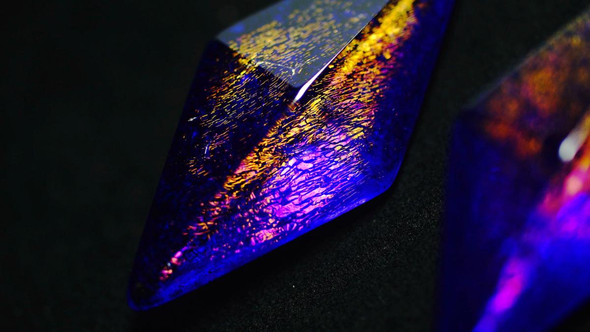Roundish DreamblueⅡ ラフォルム ガラスジュエリー ガラスアクセサリー