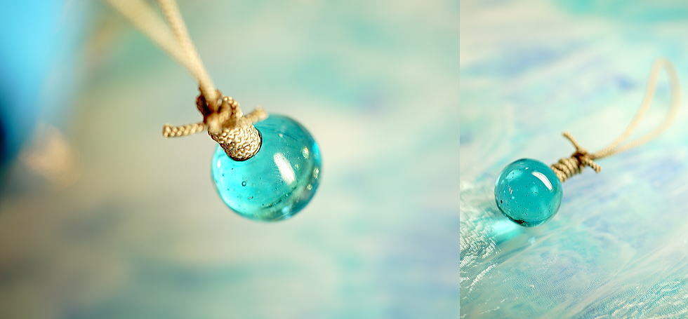 氷泪石 ～ Water planet ～ ラフォルム ガラスジュエリー ガラスアクセサリー
