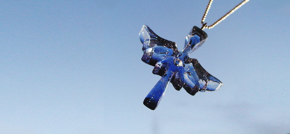 Holy wing cross ラフォルム ガラスジュエリー ガラスアクセサリー