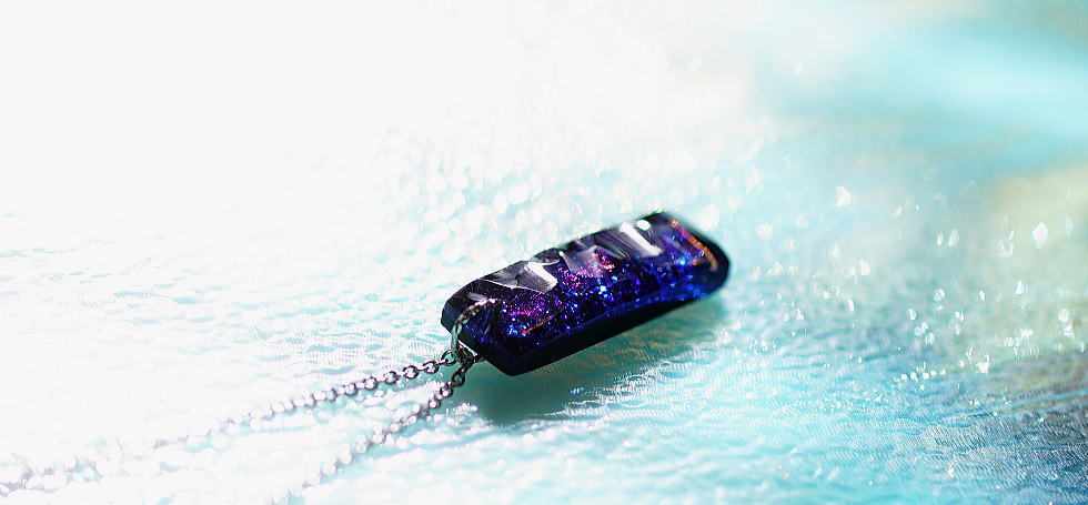 Blue sparkling jewel ラフォルム ガラスジュエリー ガラスアクセサリー