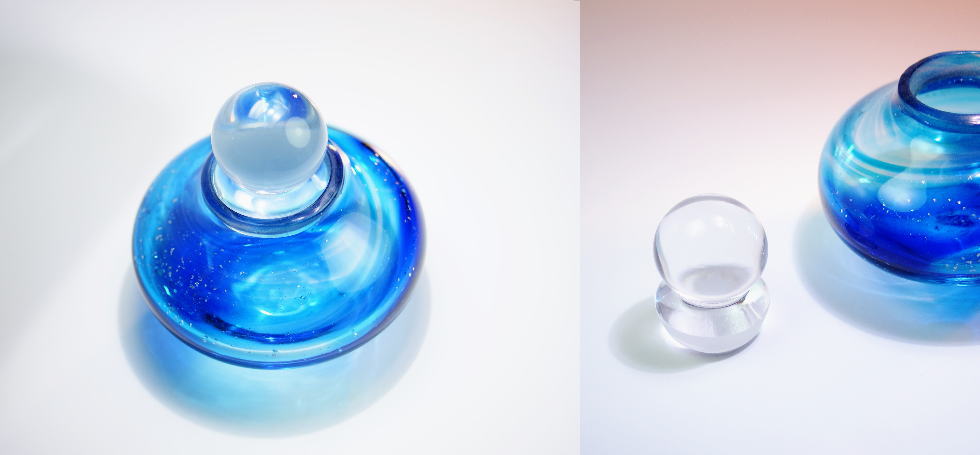 Memorial vessel (壷型オブジェ・タイプ2) ラフォルム ガラスジュエリー ガラスアクセサリー