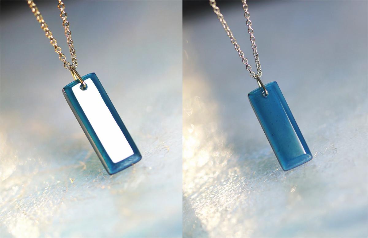 群青 ～ In the innocent world / rectangle ～ ラフォルム ガラスジュエリー ガラスアクセサリー