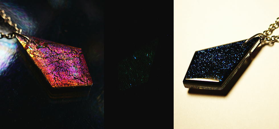 Multicolor diamond ラフォルム ガラスジュエリー ガラスアクセサリー