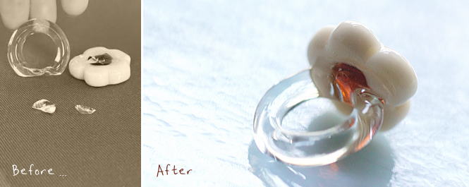 アクセサリーの修理・リフォームを承ります。