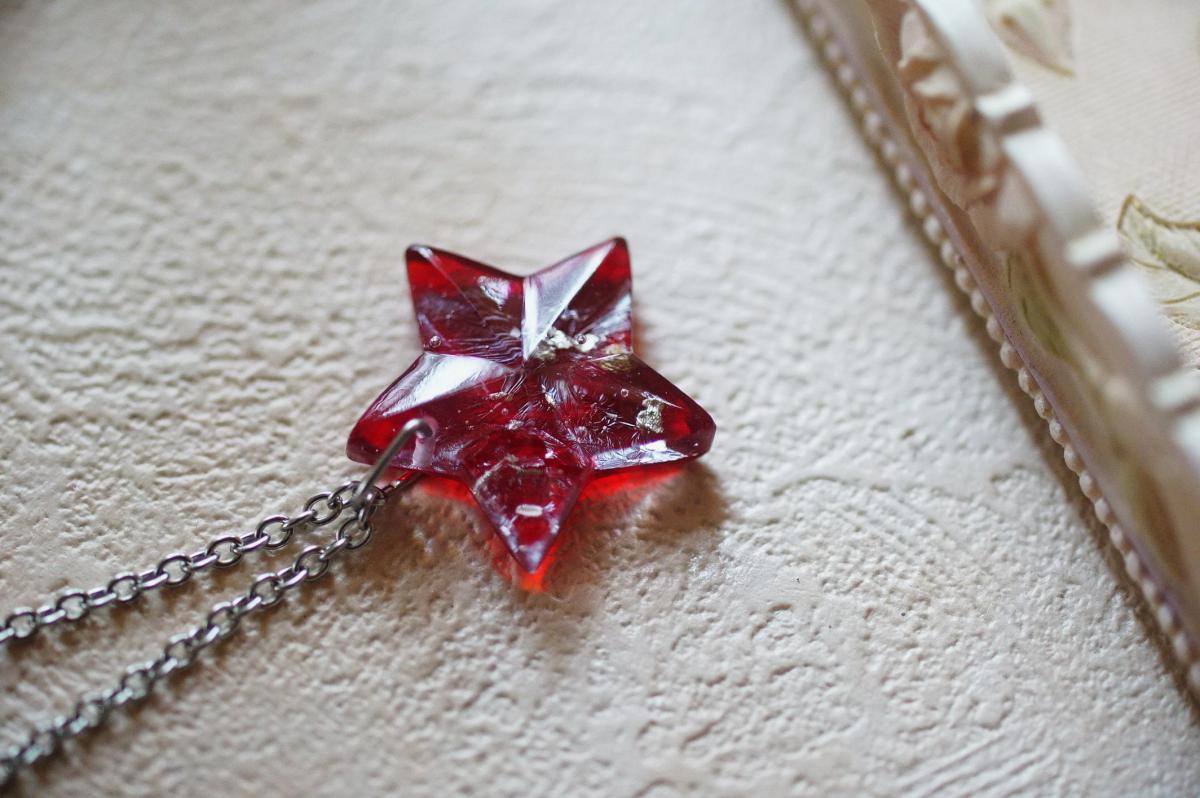 Pentagram ～ 光の降臨 ～ ラフォルム ガラスジュエリー ガラスアクセサリー