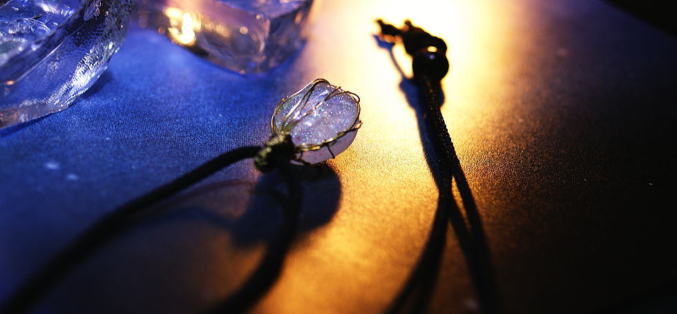 Memories of grain ～ White Love  ～ ラフォルム ガラスジュエリー ガラスアクセサリー
