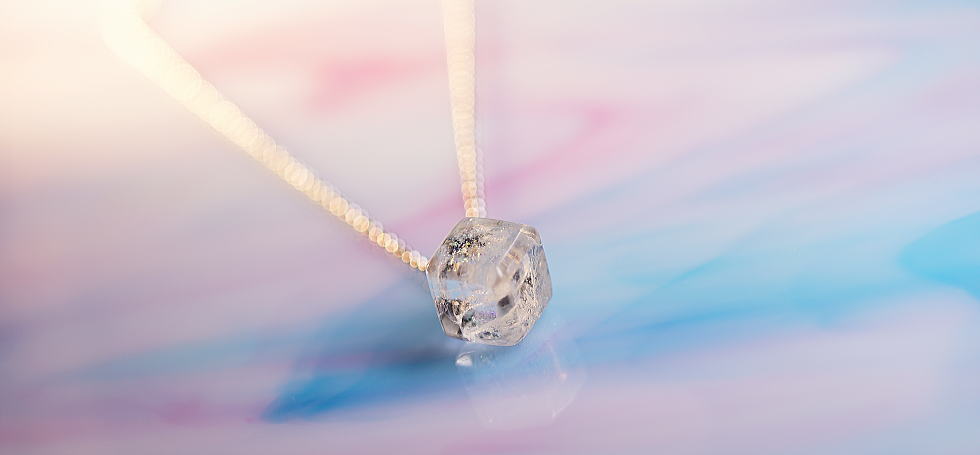 Snow cube ラフォルム ガラスジュエリー ガラスアクセサリー