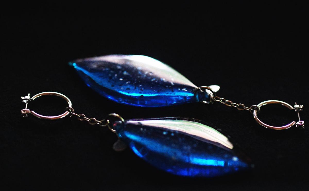 Sea leaf ラフォルム ガラスジュエリー ガラスアクセサリー