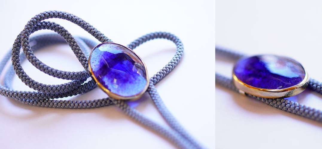 Energy Tanzanite ～ 麗 ～ ラフォルム ガラスジュエリー ガラスアクセサリー