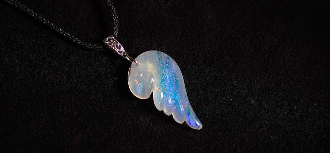 Angel's wing ラフォルム ガラスジュエリー ガラスアクセサリー