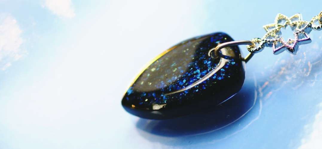 Blue bullet ～ 青い弾丸 ～ ラフォルム ガラスジュエリー ガラスアクセサリー