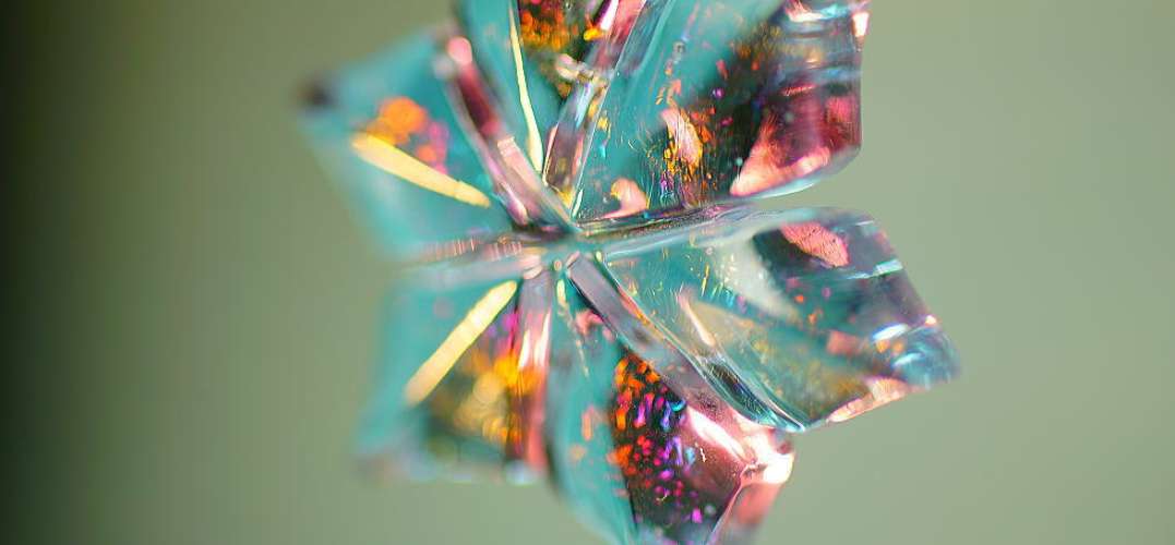 静寂の紫花 ラフォルム ガラスジュエリー ガラスアクセサリー